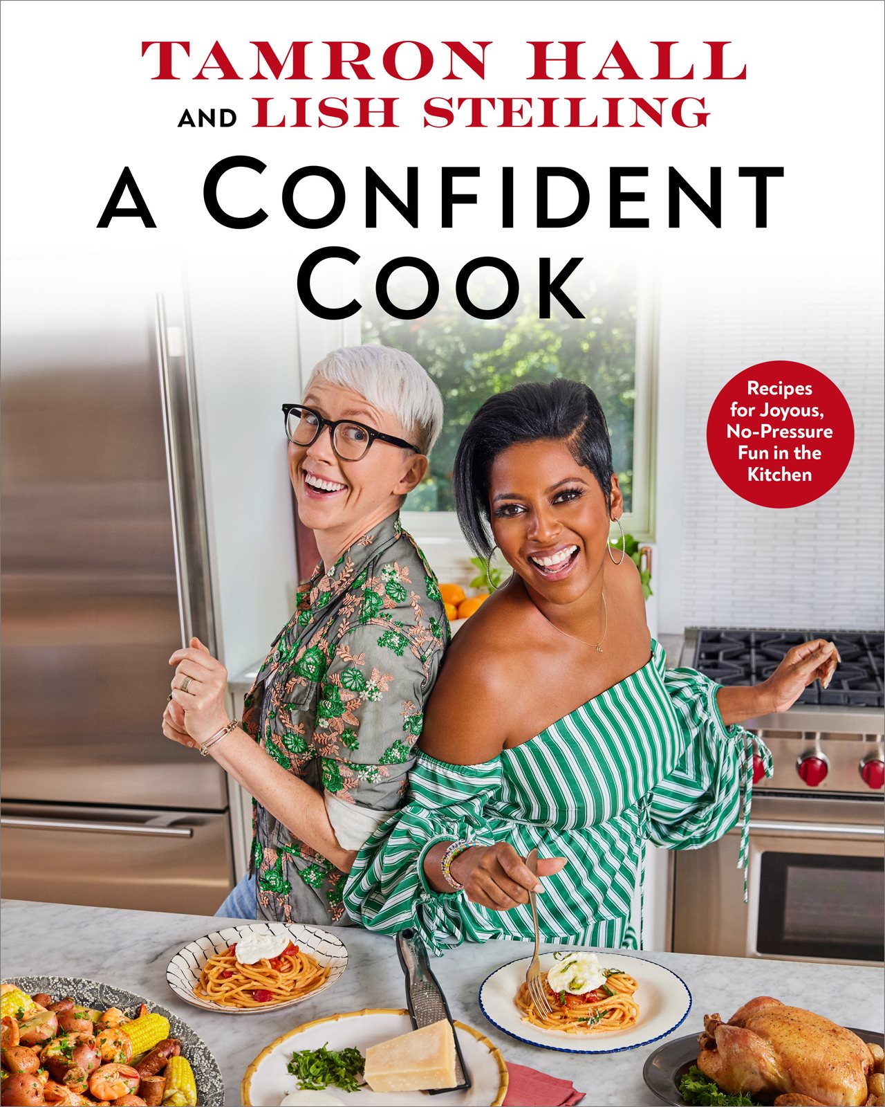 Tamron Hall and Lish Steiling A Confident Cook book cover