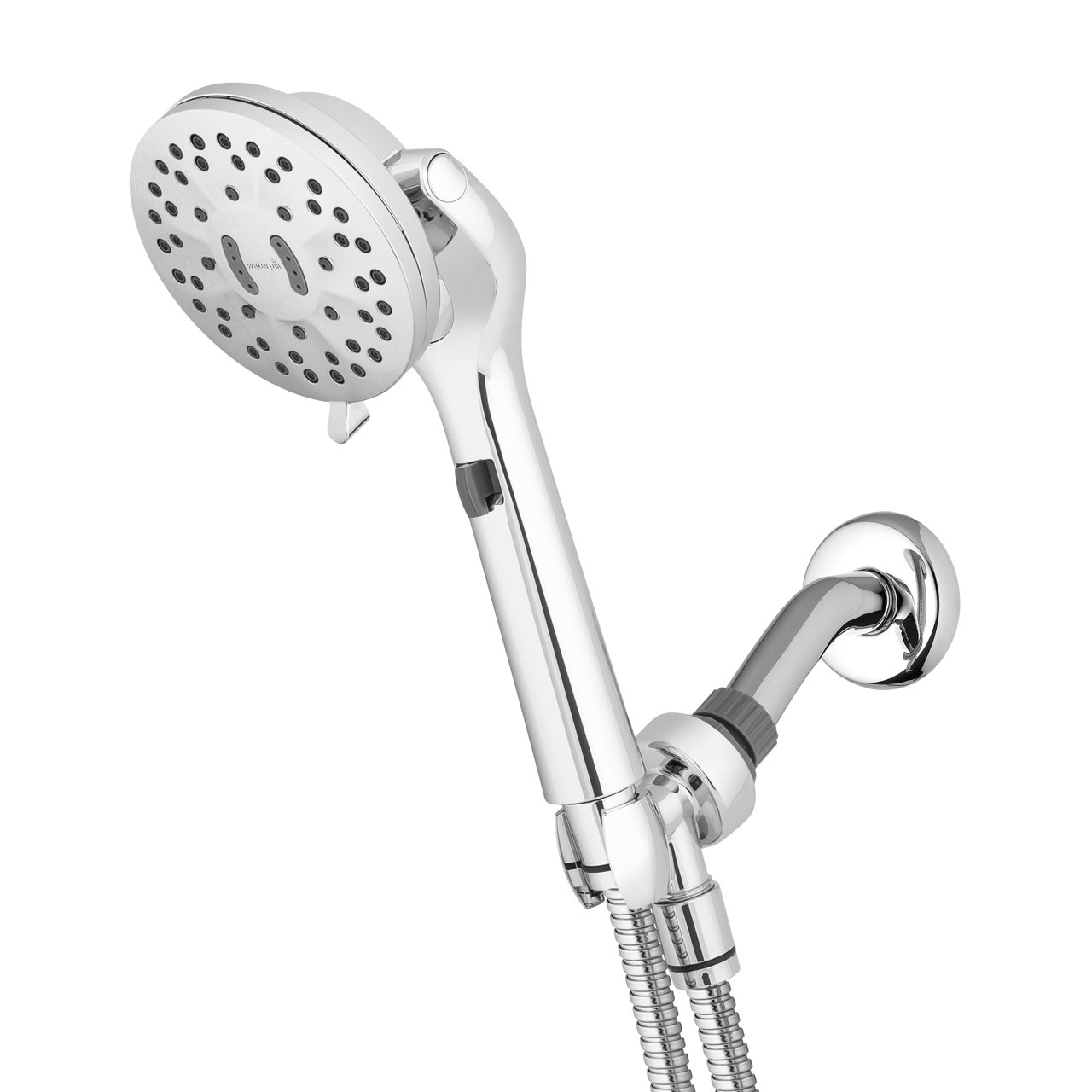 Close up of waterpik shower head